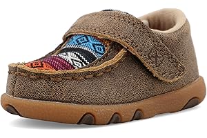 Twisted X Infant's Driving Moc, Moc Toe, Bomber & Multi Serape, 7 M