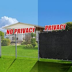 Black 4FT X 50FT Outdoor Privacy Screen Fence
