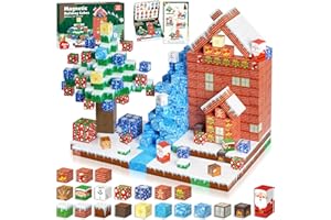 ToyUnited Christmas Magnetic Blocks - 150PCS Magnetic Building Blocks Magnetic Cubes Stacking, STEM Montessori Sensory Toys for Kids Boys Girls Ages 3-5 6-8 Christmas Holiday Easter Birthday Gifts