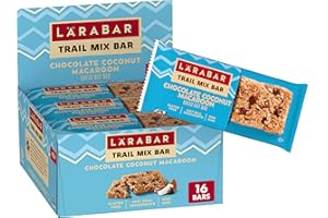 LÄRABAR Larabar Trail Mix Bars, Chocolate Coconut Macaroon, Gluten Free Baked Nut Bar, 16 Count, 16.96 oz