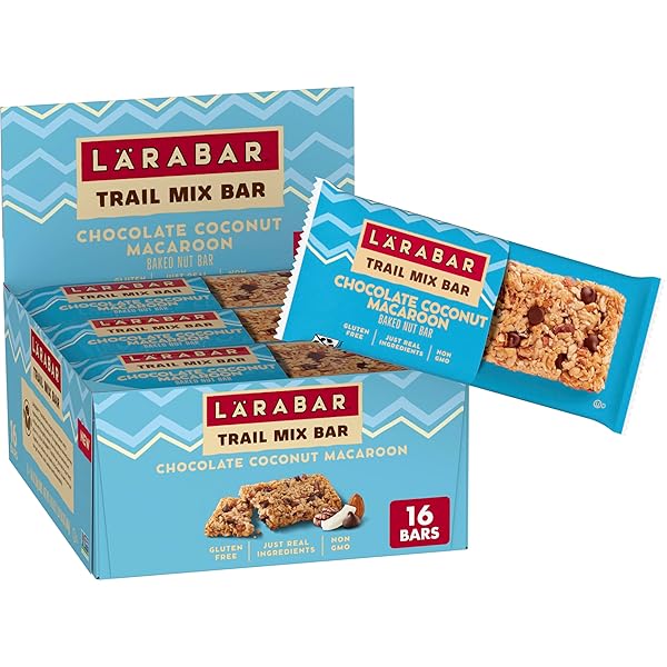 LARABAR TRAIL MIX BARS, CHOCOLATE COCONUT MACAROON, GLUTEN...