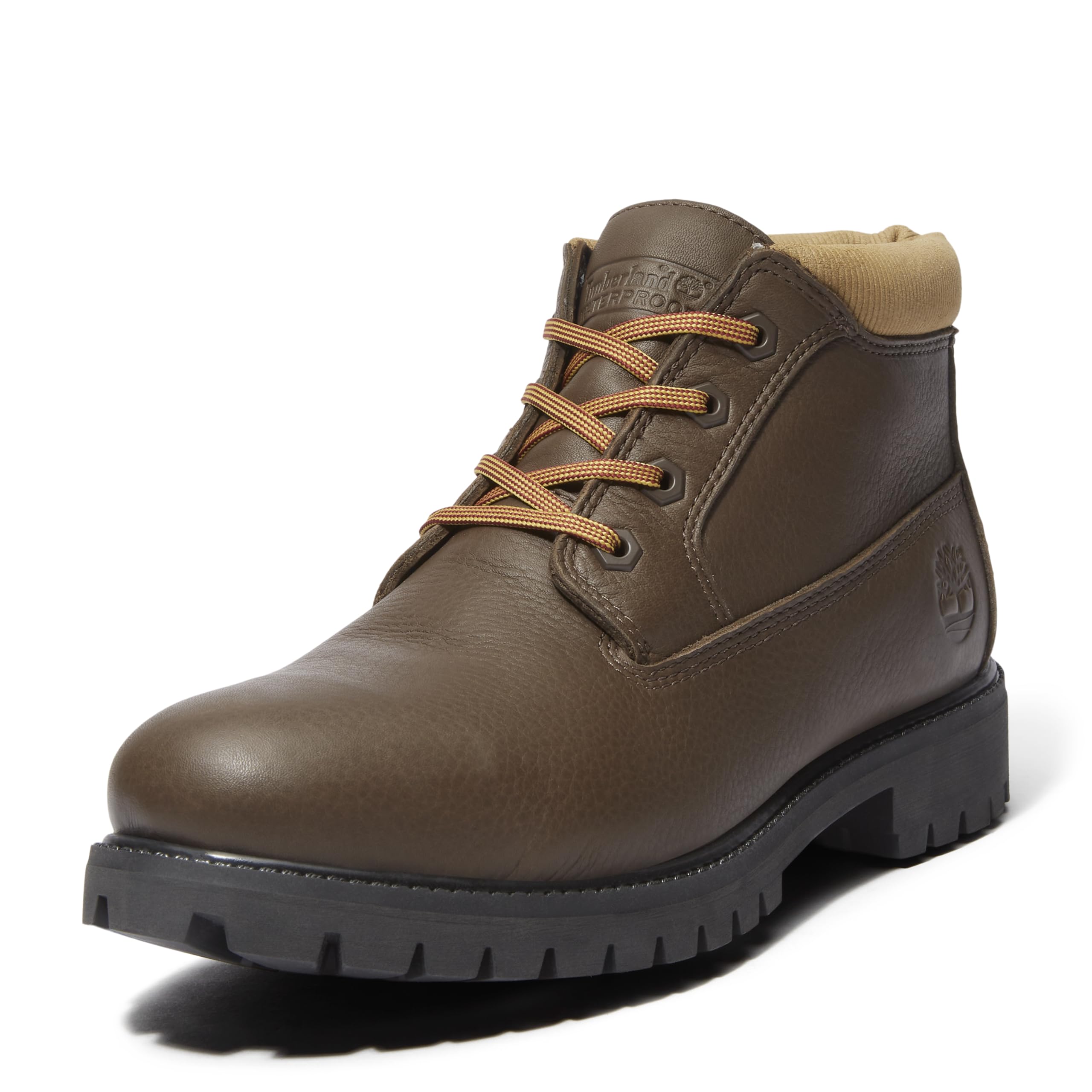 Timberland Men's Premium MID LACE UP WATERPROOF CHUKKA BOOT, BROWN, 7.5 Wide Image