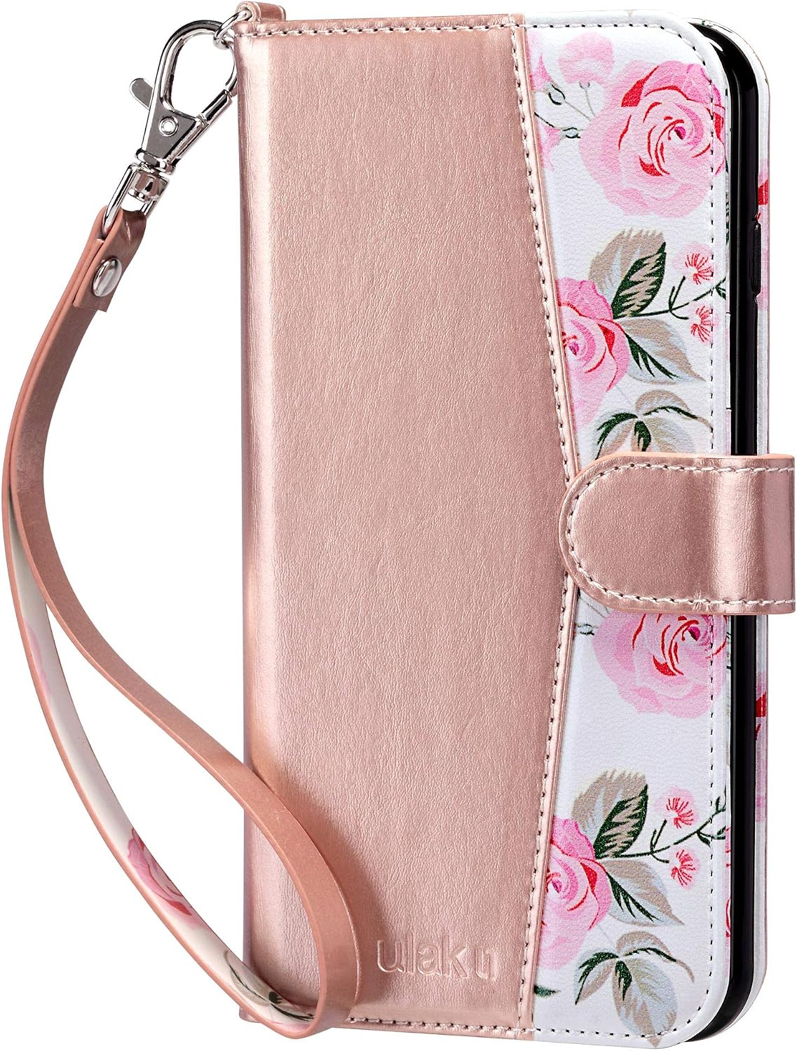 ULAK Compatible iPhone 7 Plus/8 Plus Wallet Case for Women PU Leather Flip Cover with Card Holder Kickstand Protective Purse Case 5.5 Inch