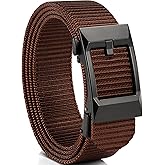 GEIT Men's Nylon Ratchet Belt, 1 3/8" Adjustable Web Belt with Slide Click Buckle for Dress Casual Work