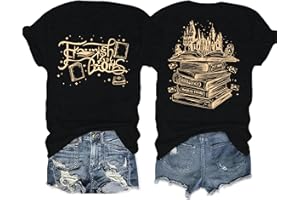 BESTLUCKY Magical Shirts for Women Flourish and Blotts Shirt Book Tshirt Wizard Costume Clothes