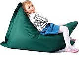 MaxiBean Large Bean Bag Chair for Kids - Green Gaming Cushion view 1