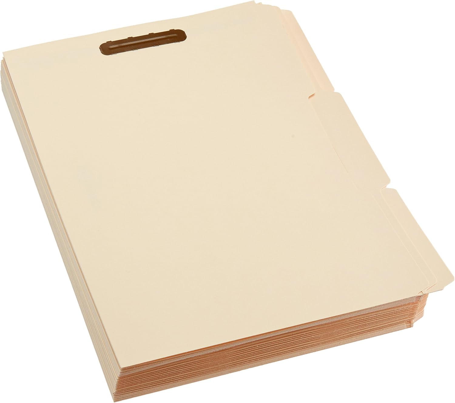 Basics AMZ201 Manila File Folders with Fasteners - Letter Size, 100-Pack : Office Products