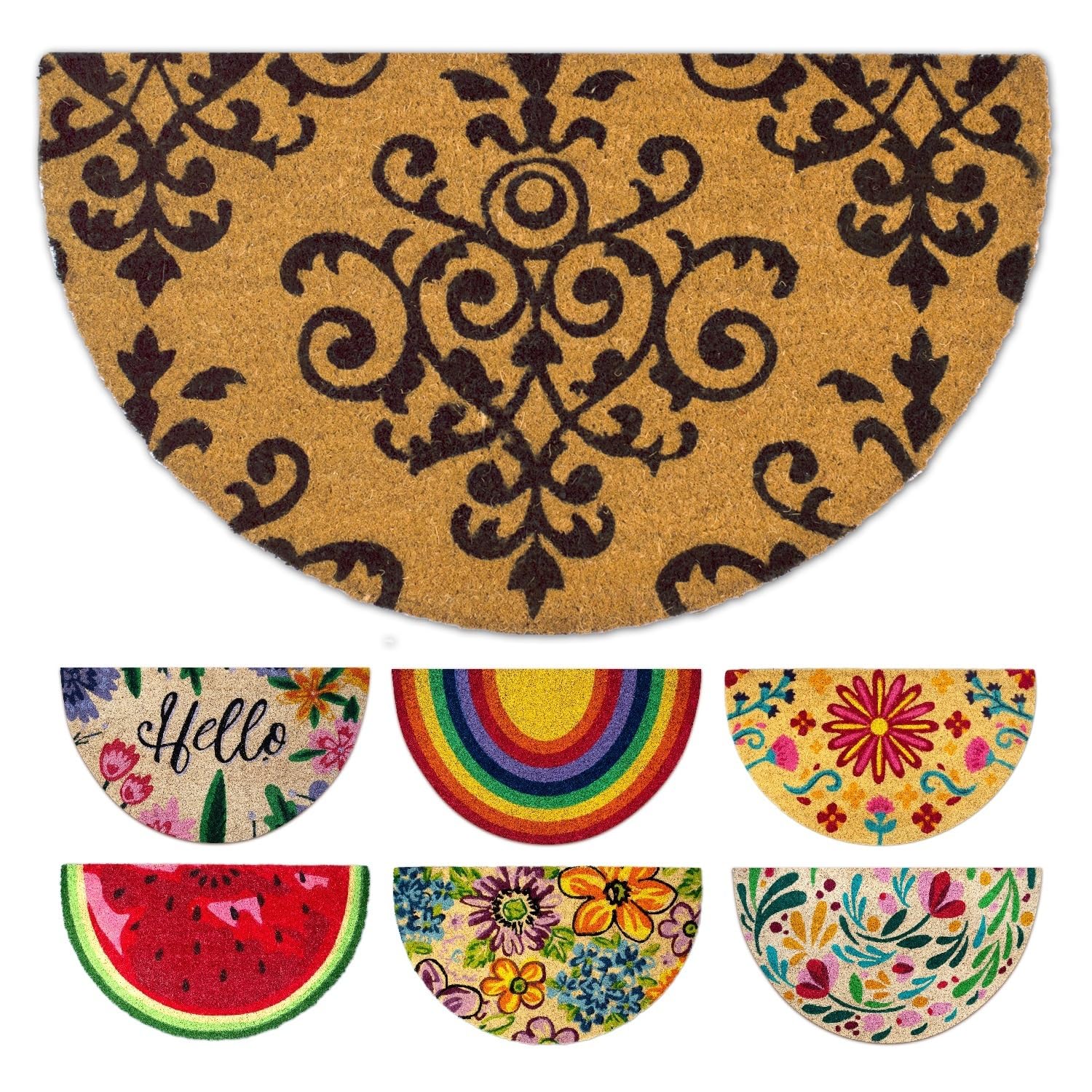 Photo 1 of LUA VIKA Coir Doormat, Front Door mats Outdoor, Funny Welcome mat Outdoor, Front Door mat for Home Entrance, Door mat Outside Entrance, Welcome mat Indoor 16"x27.5" (Stamped)