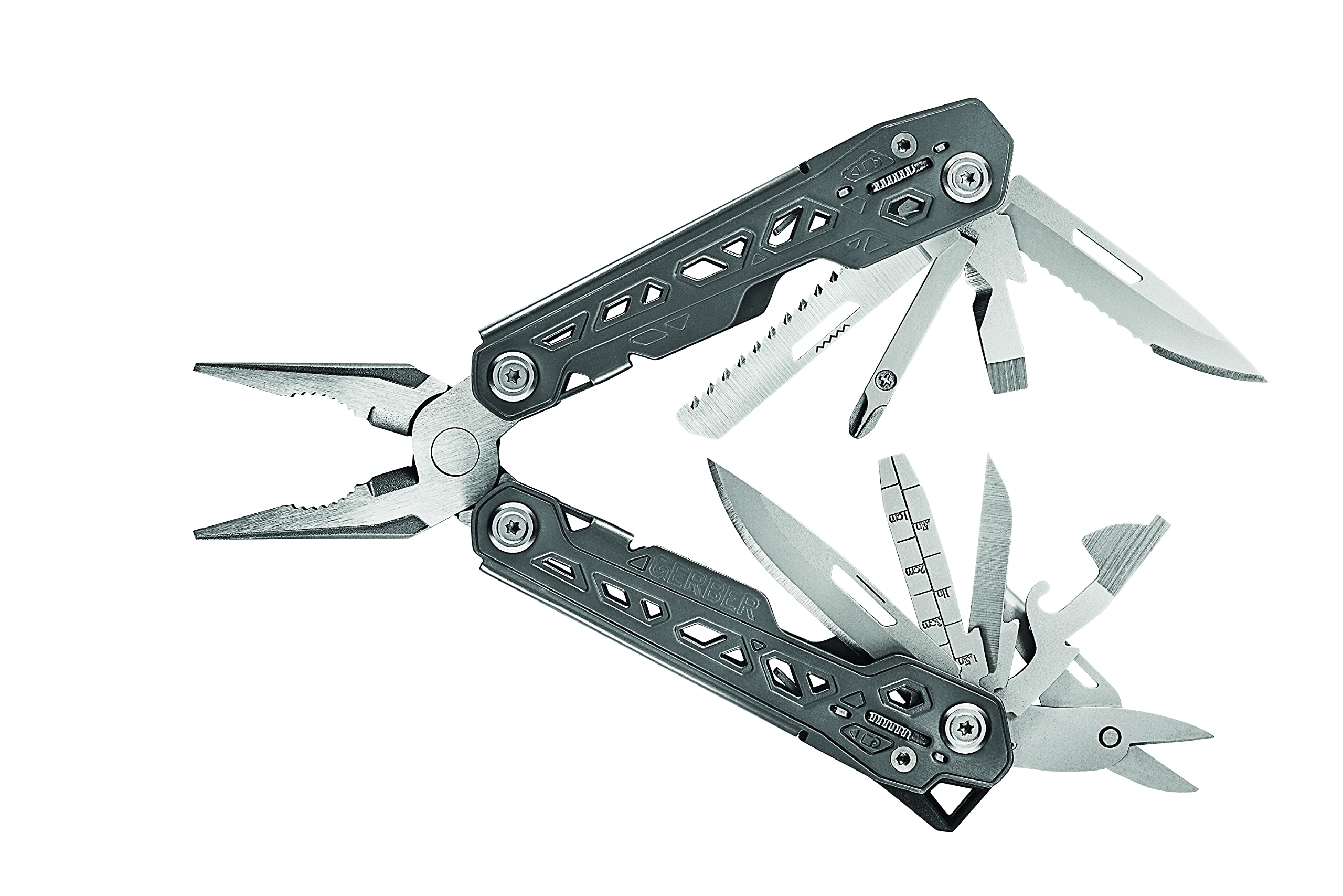Gerber Blades 31-003304 Truss Multi-Tool Stainless Steel Handles Blister Pack Image Gerber Blades 31-003304 Truss Multi-Tool Stainless Steel Handles Blister Pack Image