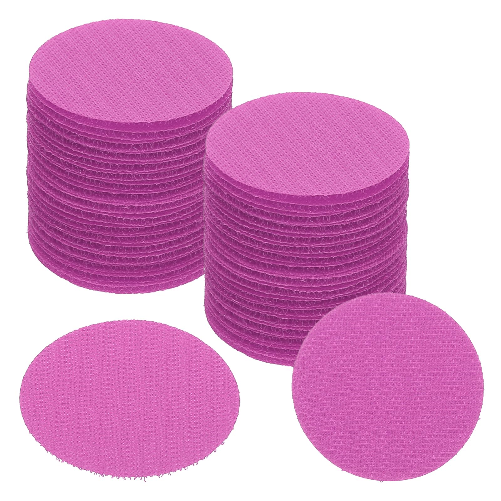 PATIKIL 2" Carpet Spot Markers, 50Pcs Circle Dot Markers Hook and Loop Carpet Spots for Decoration Elementary Preschool Teacher, Pink