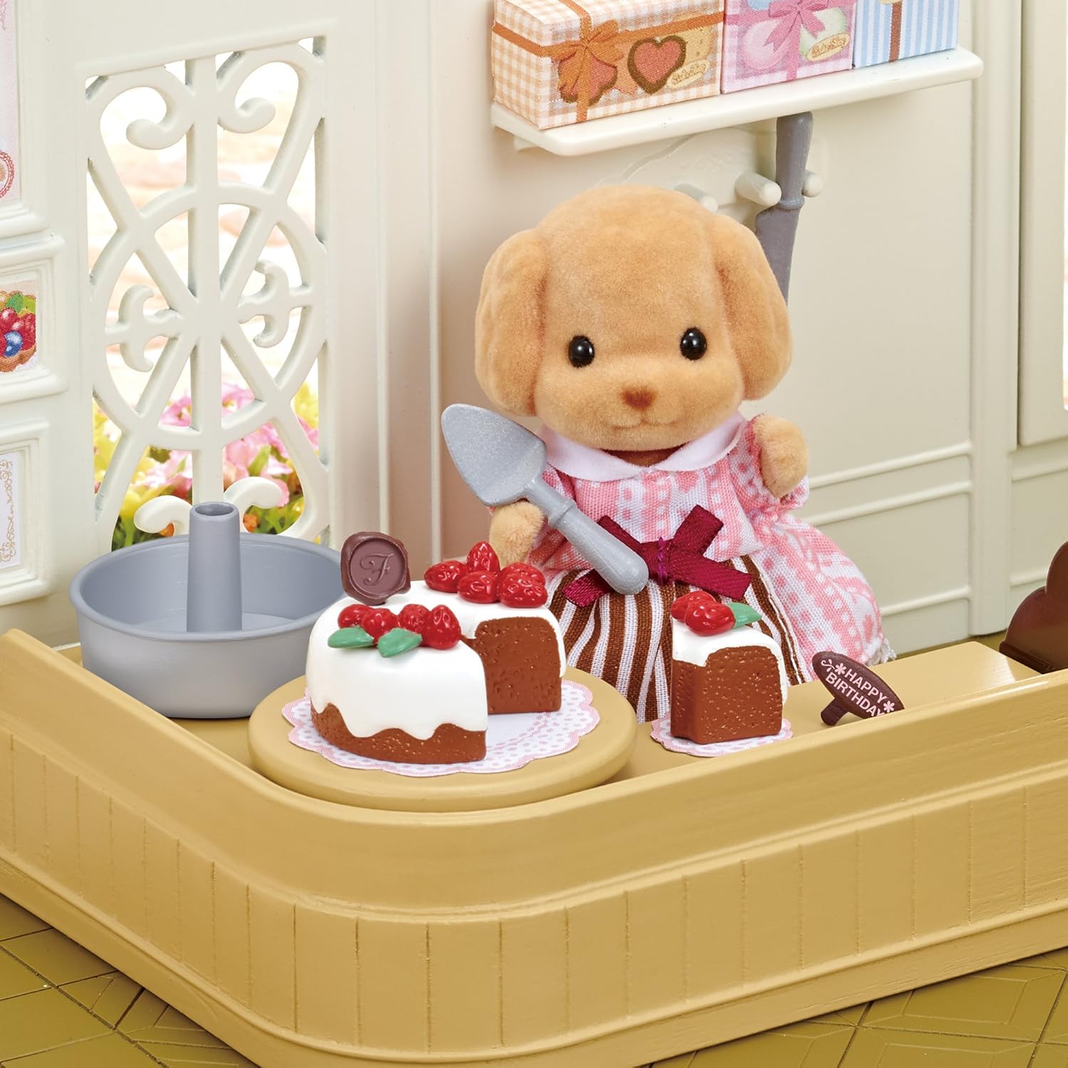 sylvanian families cake shop set