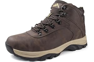 CC-Los Men's Waterproof Work & Hiking Boots - Soft Toe Slip-Resistant with Cushioned Midsole Size 7-13.5