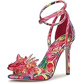 Jessica Simpson Women's Janivah Floral Embellished High Heel Sandals