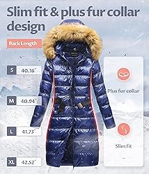 CREATMO US Women's Long Winter Casual Jacket Faux
