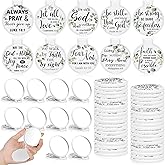 GlikCeil 80 Pcs Mini Christian Compact Mirrors Bulk Christian Gifts for Women, Bible Verse Scripture Makeup Mirrors for Purse, Religious Party Favor Church Gift for Women Mother Valentine Teacher Gift