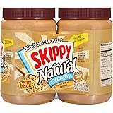 SKIPPY Natural Creamy Peanut Butter Spread Twin Pack 2-Pack, 5 LB
