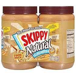 SKIPPY Natural Creamy Peanut Butter Spread Twin