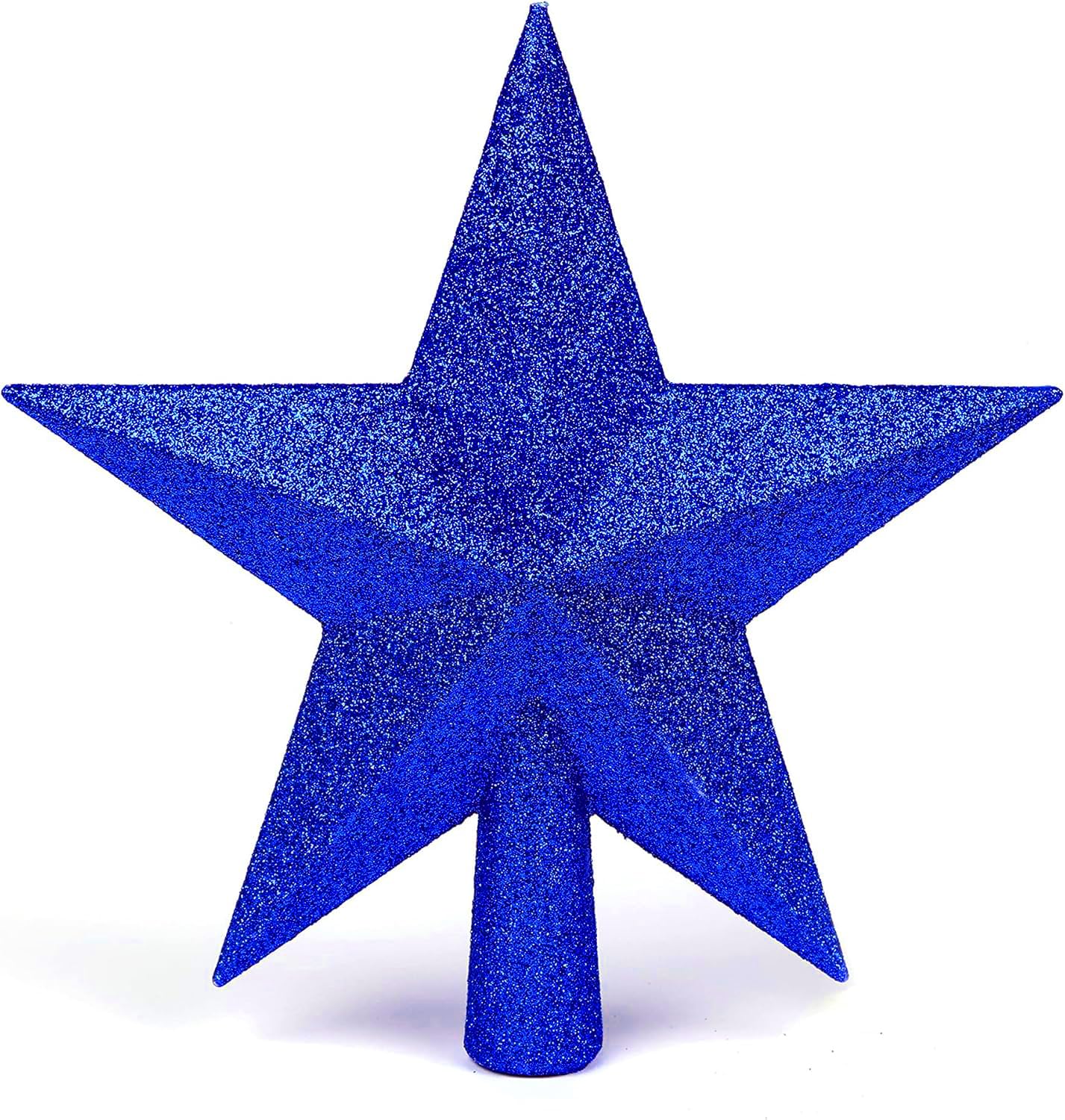 YYCRAFT Glitter Star Tree Topper Christmas Decoration-10 Inch,Royal