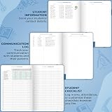 Clever Fox Teacher Planner – Undated 18x25cm Hardcover Mystic Blue view 4