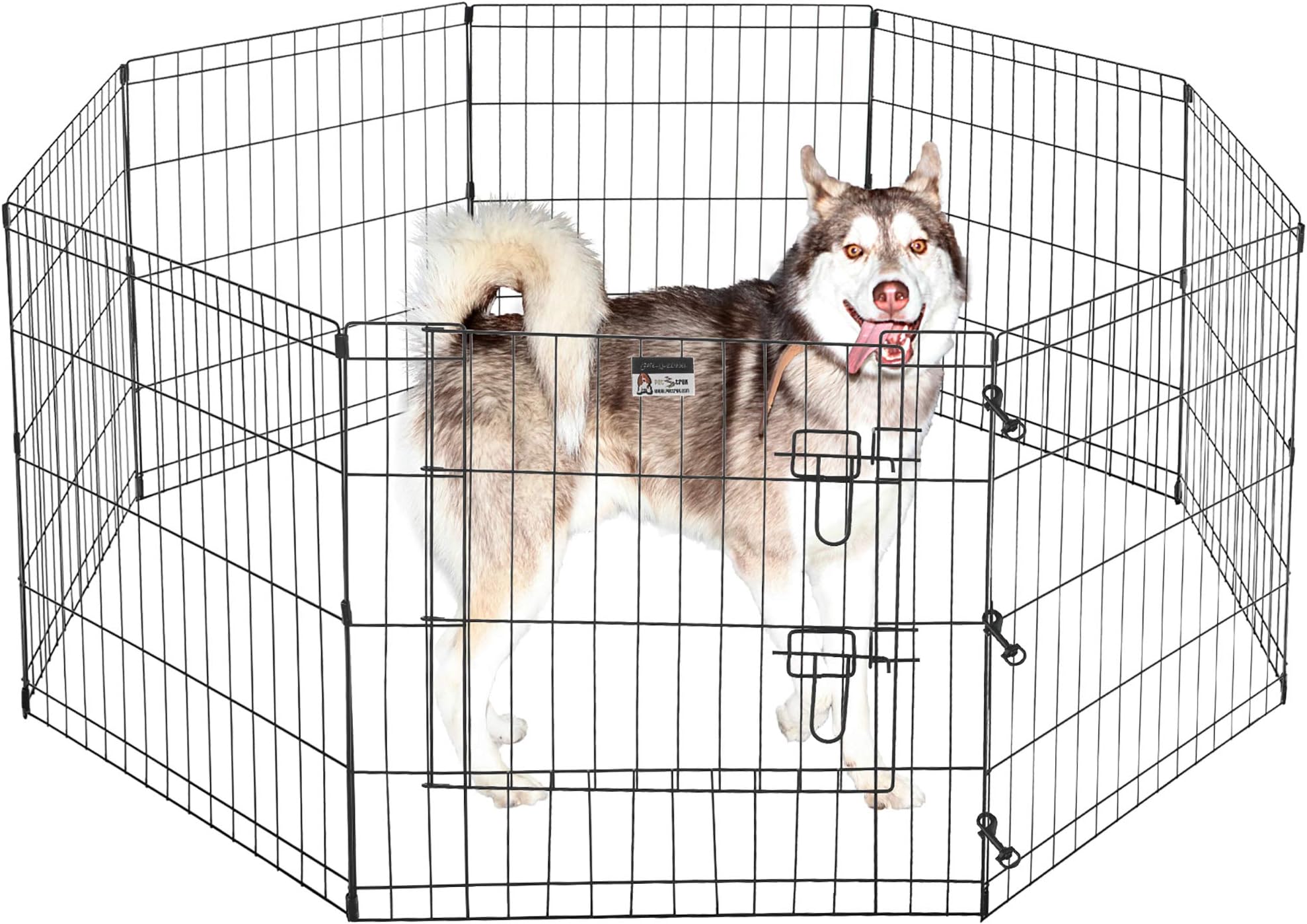 Pet Trex 2205 24 x 24 8 Panel Pen Exercise Playpen for Dogs with High Panel and Gate, 24 x 24