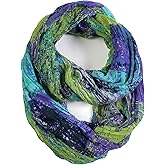Scarfand's Mixed Colors Oil Paint Versatile Lightweight Fashion Infinity Scarves Head Wrap