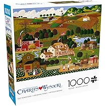 Buffalo Games Charles Wysocki Honeynut Valley Farm, quebra-cabeça