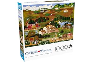 Buffalo Games - Charles Wysocki - Old Homestead - 1000 Piece Puzzle - Challenging Puzzle Perfect for Game Nights - Finished Size is 26.75 x 19.75