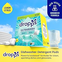 Dropps UltraWash Dishwasher Pods, Lemon Citrus