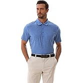 VEDULEKA Mens Polo Shirt Quick Dry Performance Short Sleeve Tactical Shirts Golf Shirts for Men