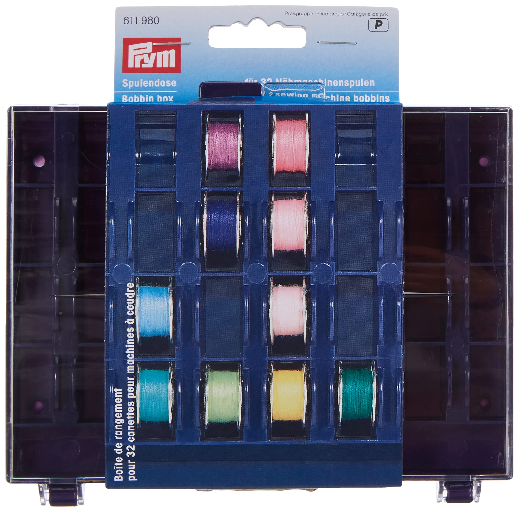 Prym - Bobbin Box for 32 Bobbins - 1 Unit