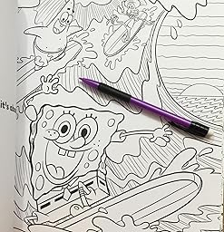 SpongeBob's Very Grown-Up Coloring Book (SpongeBob SquarePants) (Adult Coloring Book): Random ...