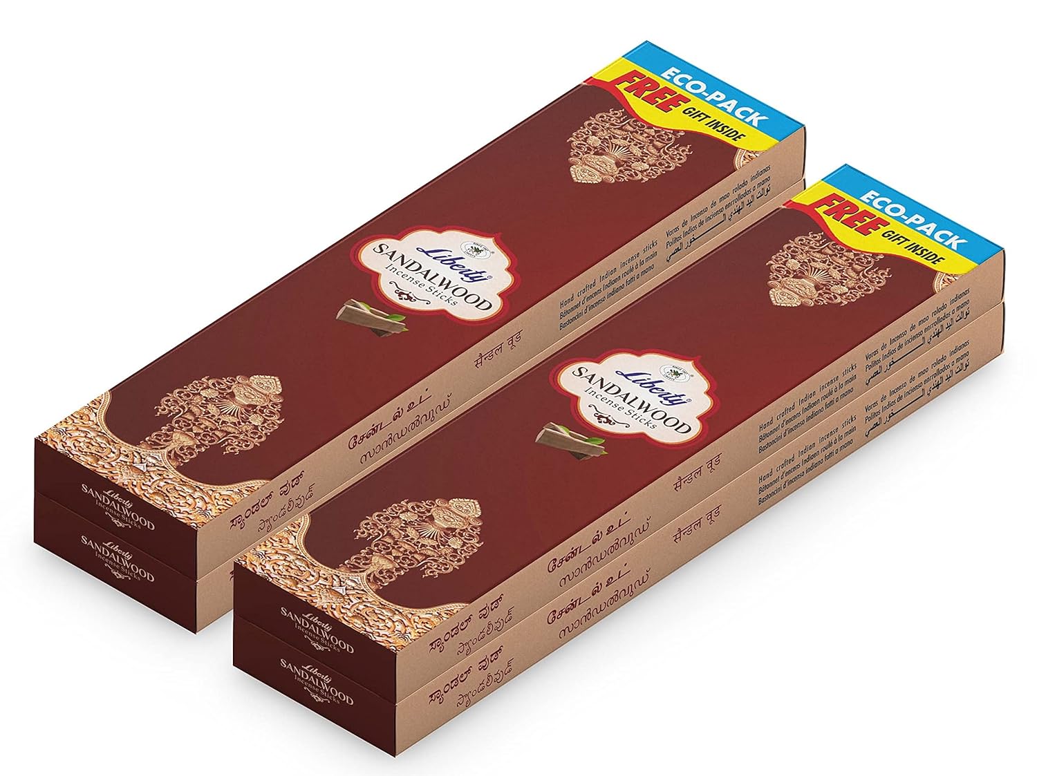 LIBERTY Sandalwood Fragrance Aroma Sticks Low Smoke Incense Sticks