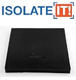 Isolate It: Sorbothane Vibration Isolation Square Pad 50 Duro (.50" Thick 5" x 5") 2-Pack