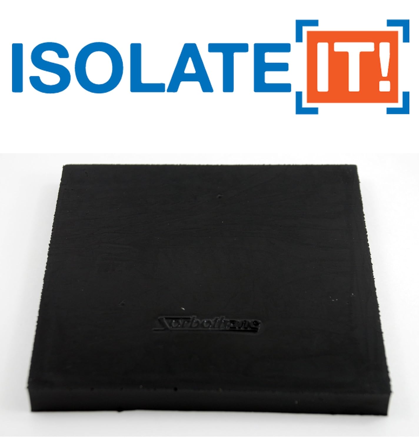 Isolate It Sorbothane Vibration Isolation Square Pad 70 Duro (.50