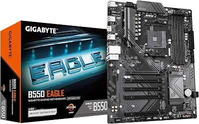 Gigabyte B550 EAGLE Motherboard AMD Ryzen 5000 G-Series 10+3+1 Phases VRM