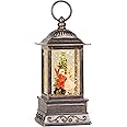 Christmas Snow Globe Nutcracker Lantern, Glitter Lighted Christmas Decorations for Home with Music, Light Up Snowglobe Christmas Décor