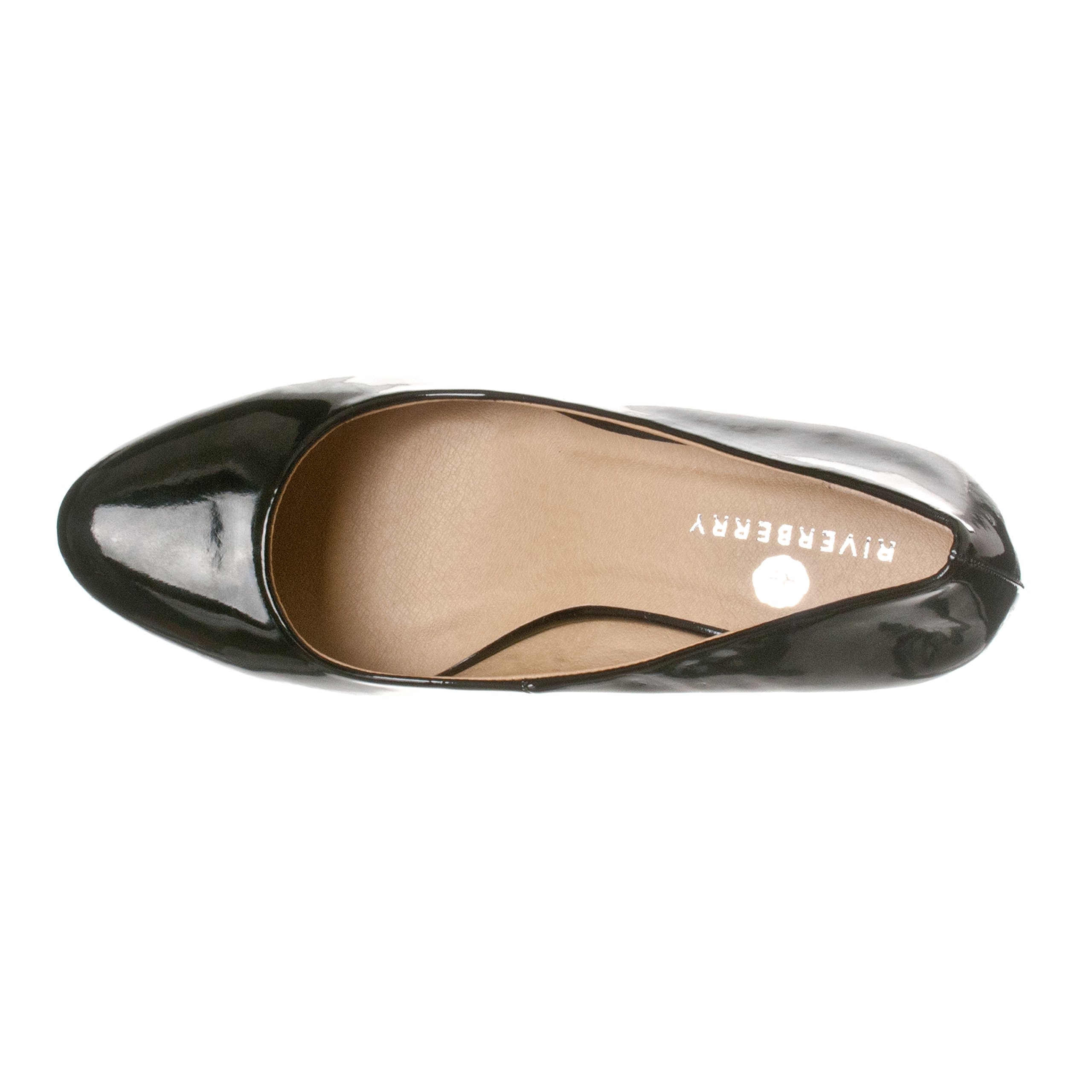 Riverberry Women's Leah Mid Heel Round Toe Wedge Pumps - Image 4
