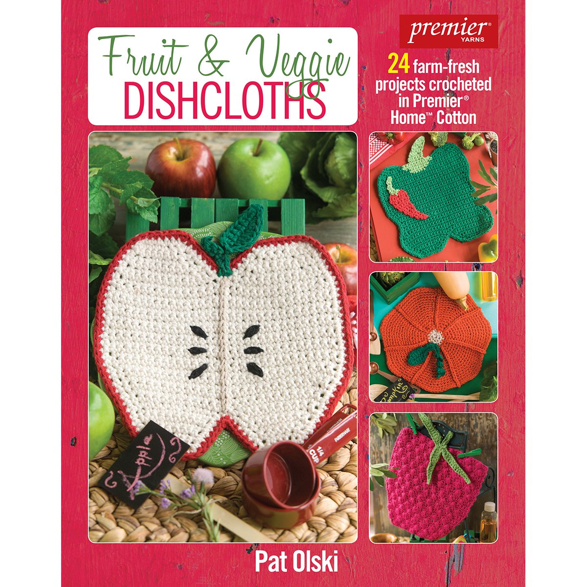 Soho Publishing Fruit And Veggie Dishcloths, Acrylic, Multicolour