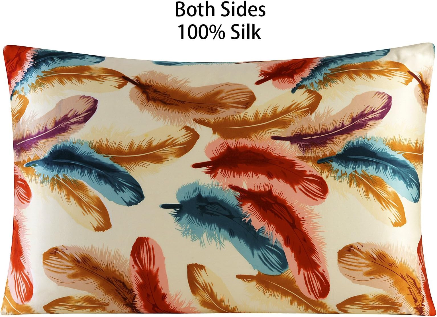 townssilk Both Side 100% Silk Pillowcase Queen Size Pillow Case Cover with Hidden Zipper pattern10