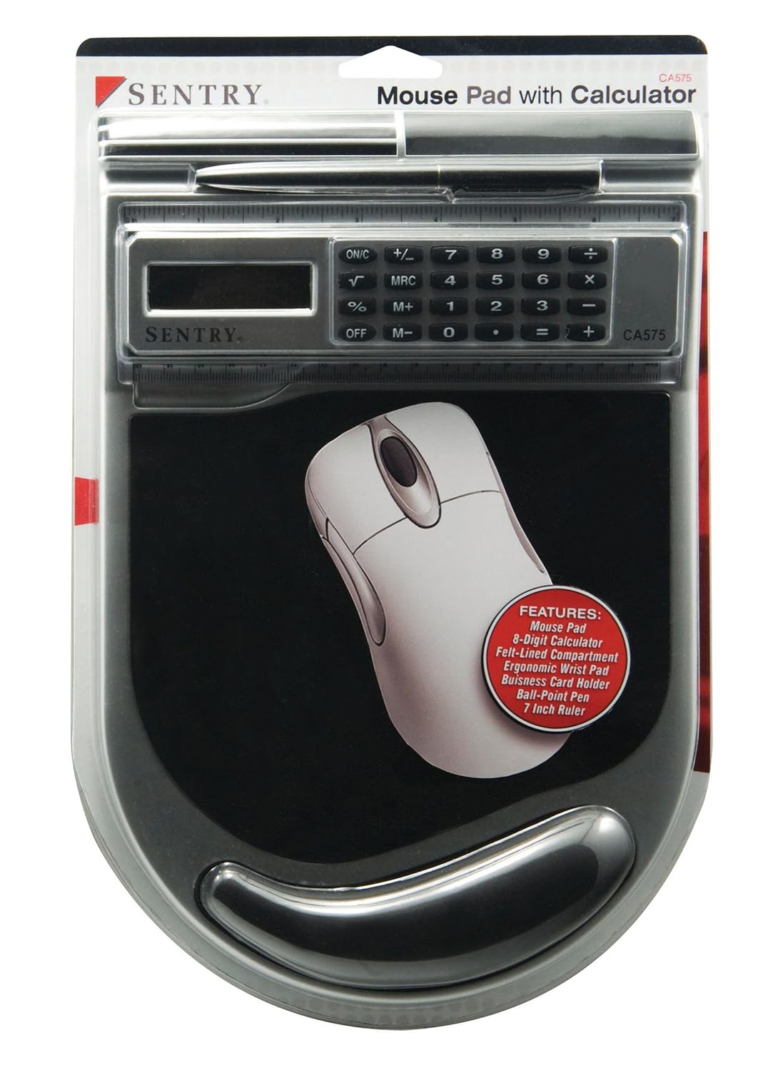 Sentry Mouse Pad with Calculator, Silver (CA575) Buy Sentry Mouse Pad