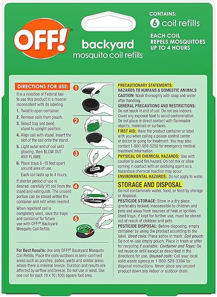 OFF! MOSQUITO LAMP REFILLS (6 COUNT (PACK OF 1))