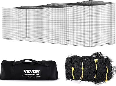 Rete da battuta da baseball per allenamento per battuta da baseball portatile per pratica con porta e borsa per il trasporto, 35FT (SOLO RETE)