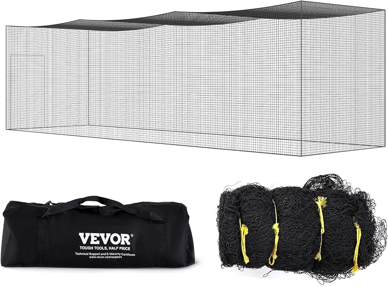 Rete da battuta da baseball per allenamento per battuta da baseball portatile per pratica con porta e borsa per il trasporto, 35FT (SOLO RETE)