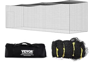 VEVOR Baseball Batting Netting, Professional Softball Baseball Batting Hitting Training Net, Practice Portable Pitching Cage 