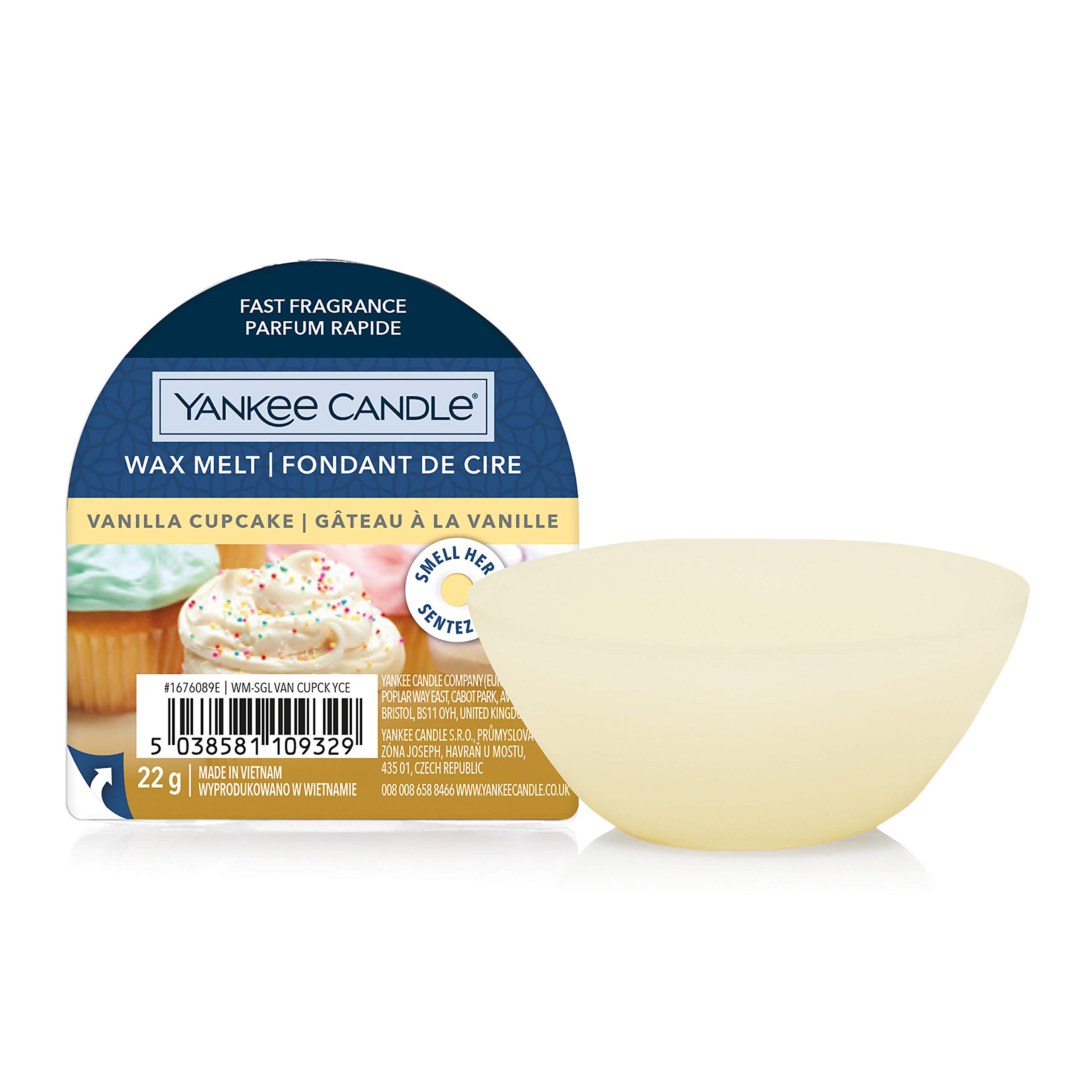 Yankee Candle Wax Melts | Vanilla Cupcake | Up to 8 Hours of Fragrance | 1 Count