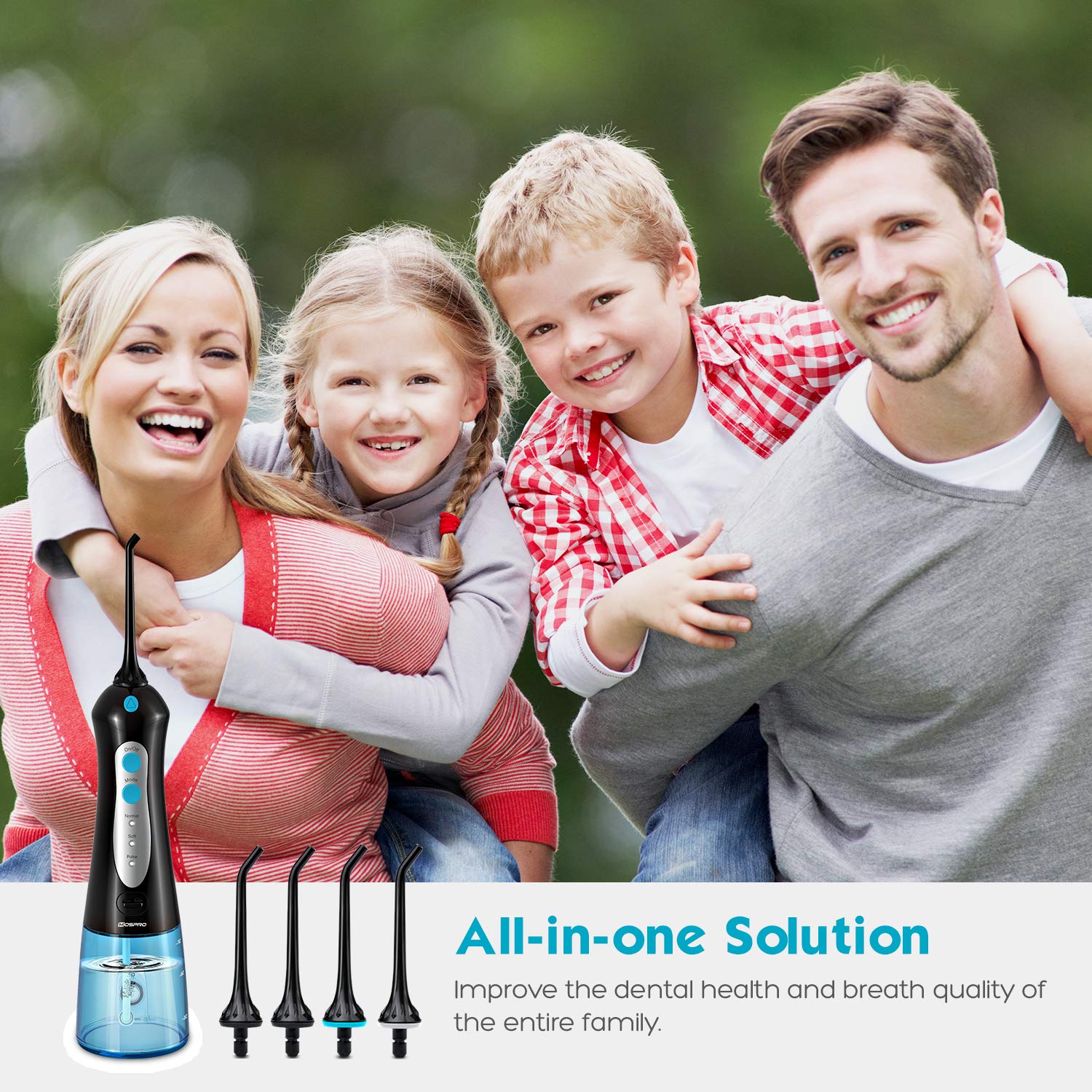 Water Flosser Professional Cordless Dental Oral Irrigator - 300ML Portable and Rechargeable IPX7 Waterproof 3 Modes Water Flosser with Cleanable Water Tank for Home and Travel, Braces & Bridges Care: Beauty