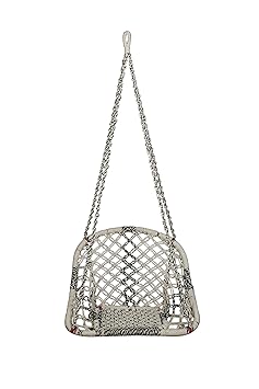 Ethnic Karigari Swinging Chairs Home Decor Outdoor Hanging Jhula | Indoor Patio Chair \ Kursi Swing for Living Room\ Garden \ Balcony Incredible Gifts for Kids and Adults (135 x 57 x 43 cm)
