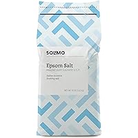 Amazon Brand - Solimo Epsom Salt Soak, Magnesium Sulfate USP, 8 Pound