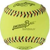 Rawlings | Incredi-Ball Softstitch Softballs | 11" &amp; 12" Options | Cloth &amp; Synthetic Leather Cover Options | 12 Count