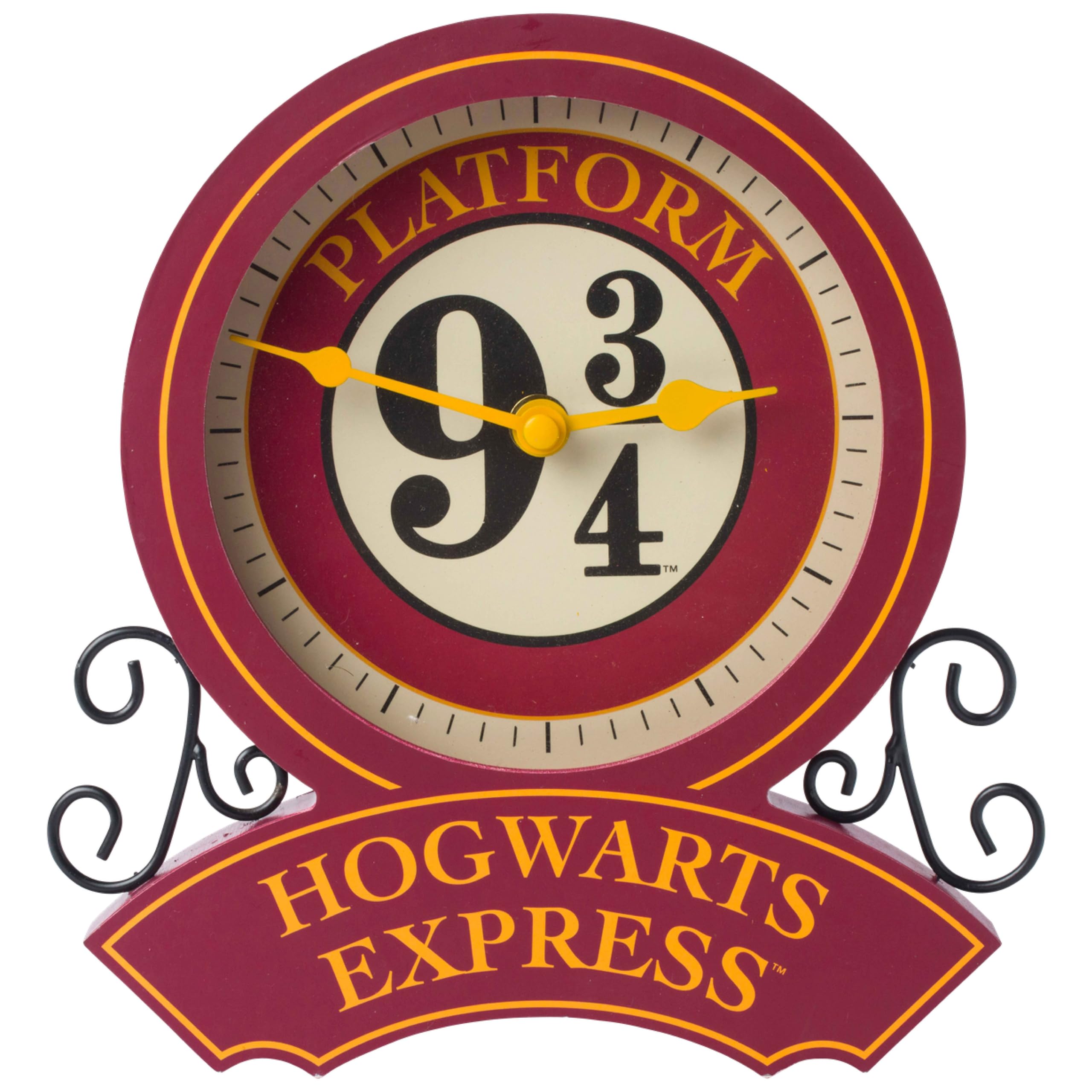 Silver Buffalo Harry Potter Hogwarts Express Platform 9 3/4 Desk Clock